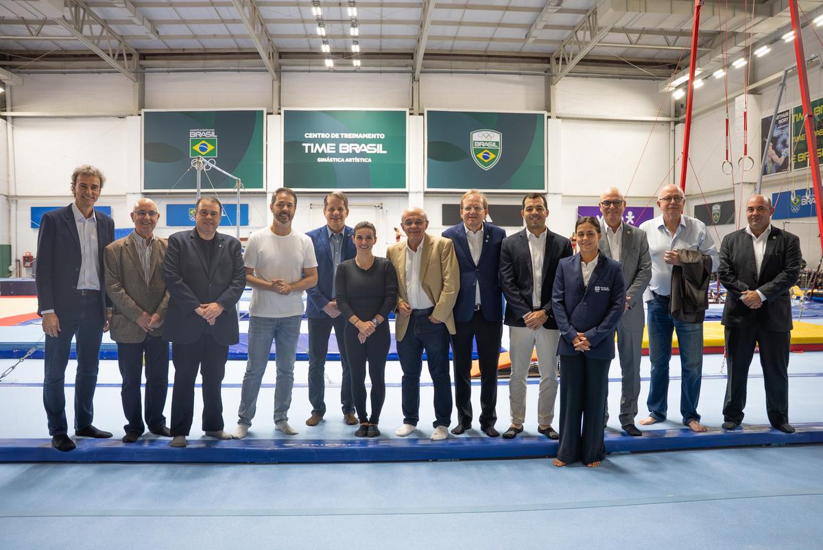 Comitê Olímpico do Brasil recebe Comissão do Esporte da Câmara, no CT do Time Brasil