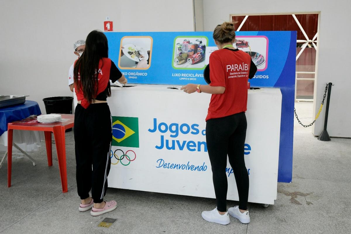 Ações de sustentabilidade conscientizam atletas nos Jogos da Juventude