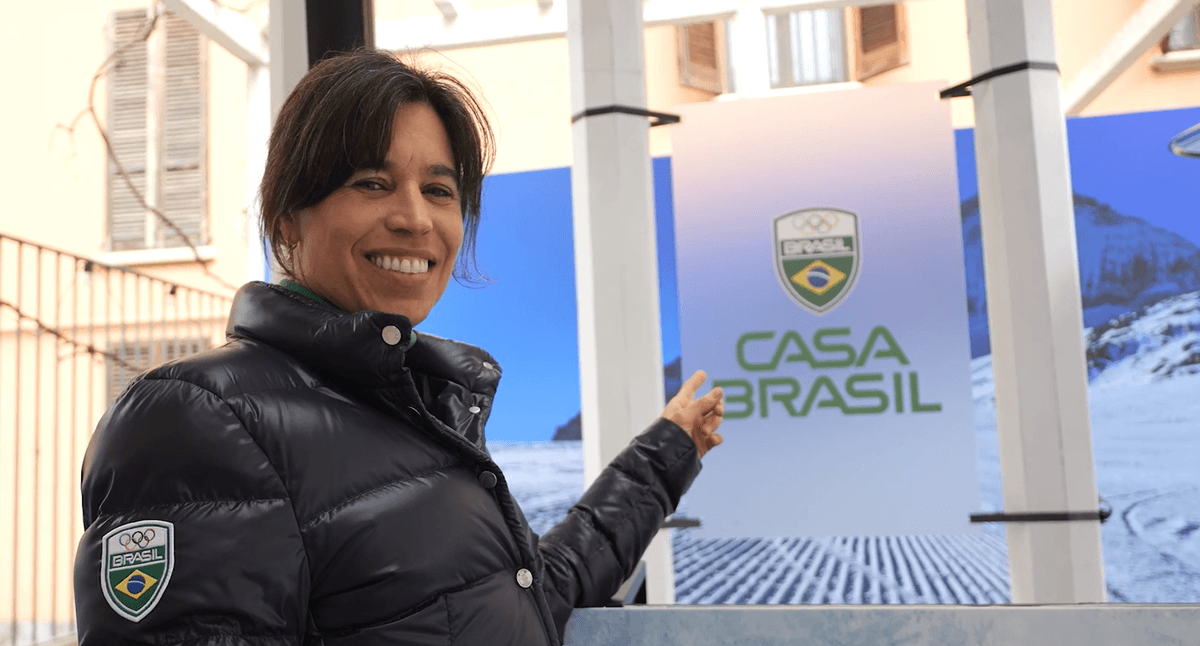 Isabel Clark celebra legado nos esportes de inverno como embaixadora da Casa Brasil em Milão-Cortina 2026