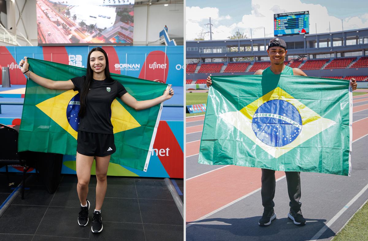 Emily Kuster e Kevin Aguero serão os porta-bandeiras do Time Brasil na Cerimônia de Encerramento dos Jogos Panamá 2026