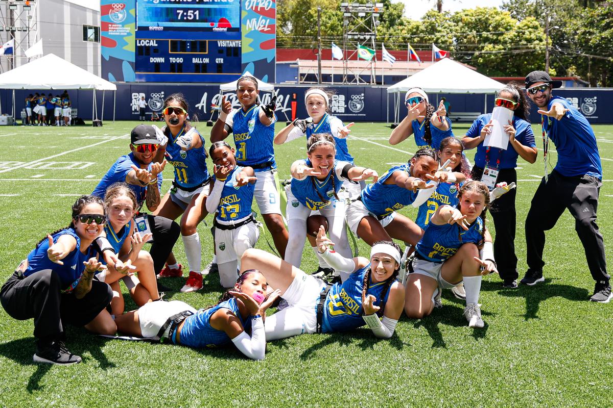 Flag football estreia no Time Brasil nos Jogos Sul-americanos da Juventude Panamá 2026