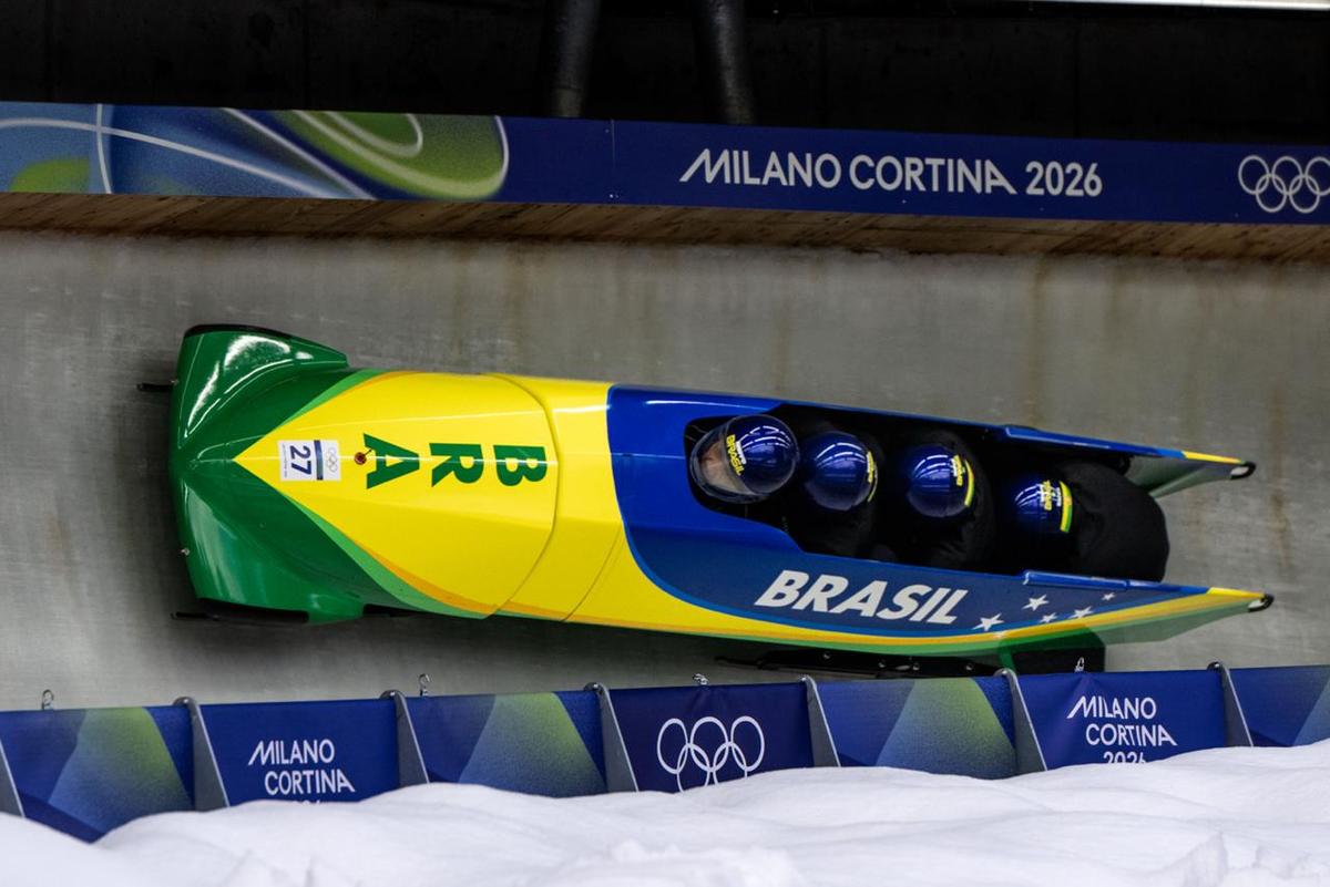 Bobsled brasileiro pronto para a estreia no 4-man