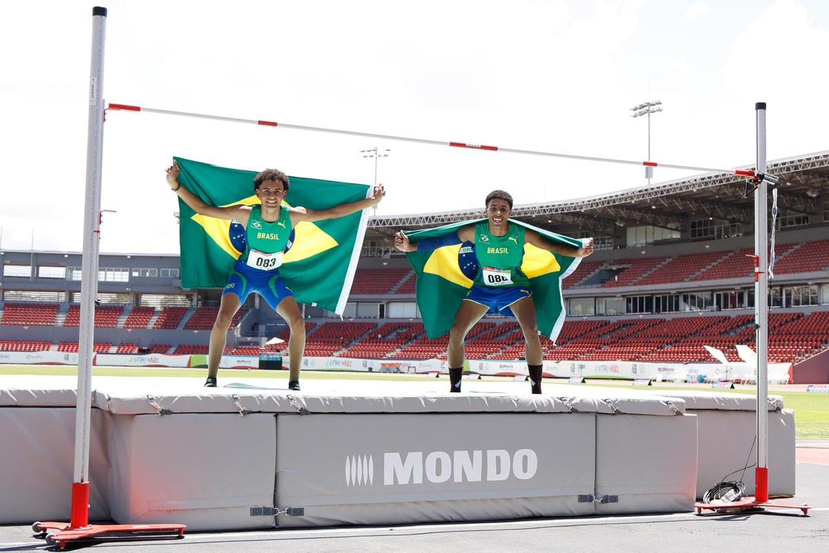 Naftaly de Jesus e Lucas Martins voam alto e asseguram ouro e prata para o Brasil no salto em altura