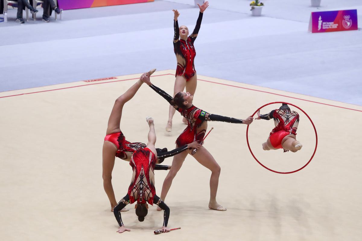 Leoas fazem maior nota do ciclo e Ginástica Rítmica se despede de Santa Fé 2026 com 5 ouros