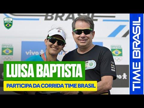 Luisa Baptista, atleta de Triatlo, participa da Corrida Time Brasil