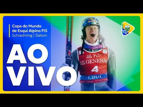 COPA DO MUNDO DE ESQUI ALPINO - ETAPA DE SCHLADMING | 2ª DESCIDA | LUCAS PINHEIRO NO SLALOM!