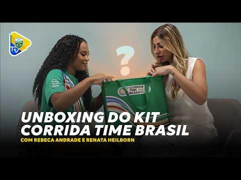 REBECA ANDRADE E RENATA HEILBORN FAZEM O UNBOXING DO KIT DA CORRIDA TIME BRASIL 2026