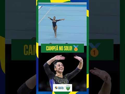 Julia Soares é campeã individual do solo no Brasileiro de Ginástica Artística!