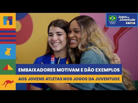 Embaixadores motivam e dão exemplo a jovens atletas dos Jogos da Juventude