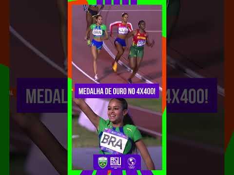 Brasil é ouro no revezamento misto 4x400m do Pan Júnior Assunção 2025!