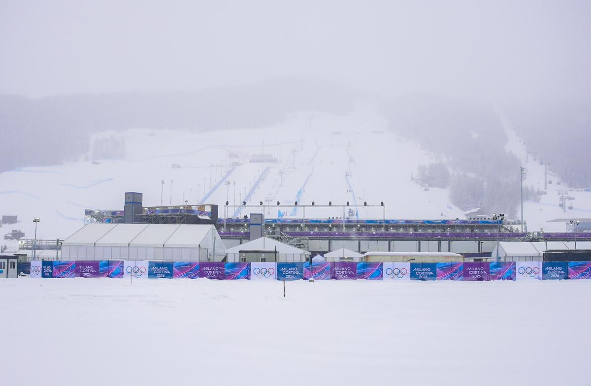 Snow Park de Livigno para os Jogos Olímpicos de Inverno Milão-Cortina 2026. Foto: Rafael Bello/COB Chefe da Equipe de neve do Brasil, Gustavo Haidar revela primeiras impressões de Livigno, sede do snowboard halpipe em Milão-Cortina 2026