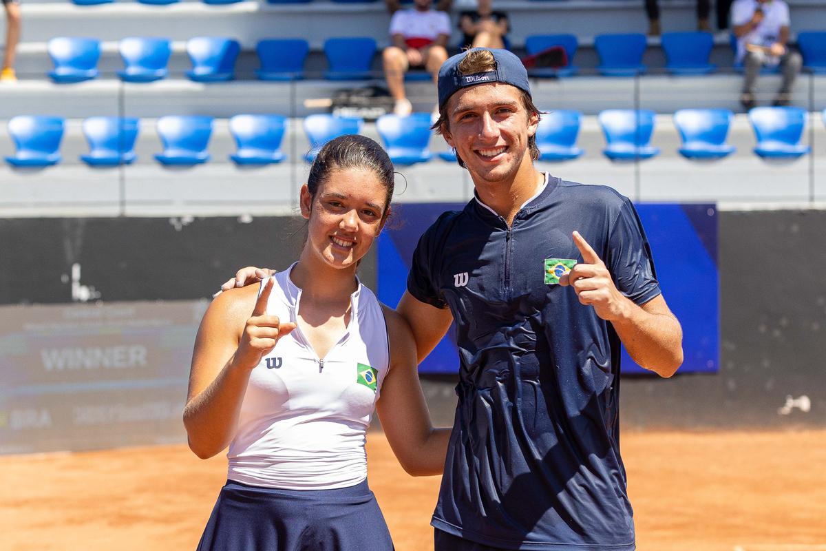 Foto: Léo Barrilari/COB Leonardo Storck e Maria Eduarda Carbone brilham no Panamá 2026