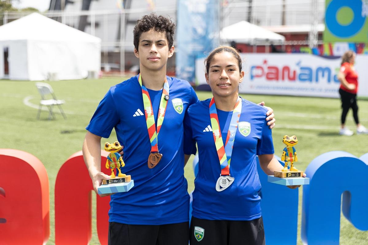 Judocas garantiram prata e bronze, as primeiras medalhas do Brasil no Panamá 2026. Foto: Léo Barrilari/COB