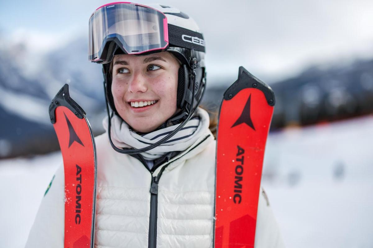 Gabriel Heusi/COB Alice Padilha não se classifica na prova do esqui alpino