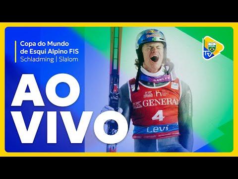 COPA DO MUNDO DE ESQUI ALPINO - ETAPA DE KITZBUEHEL | 2ª DESCIDA | LUCAS PINHEIRO EM AÇÃO NO SLALOM!
